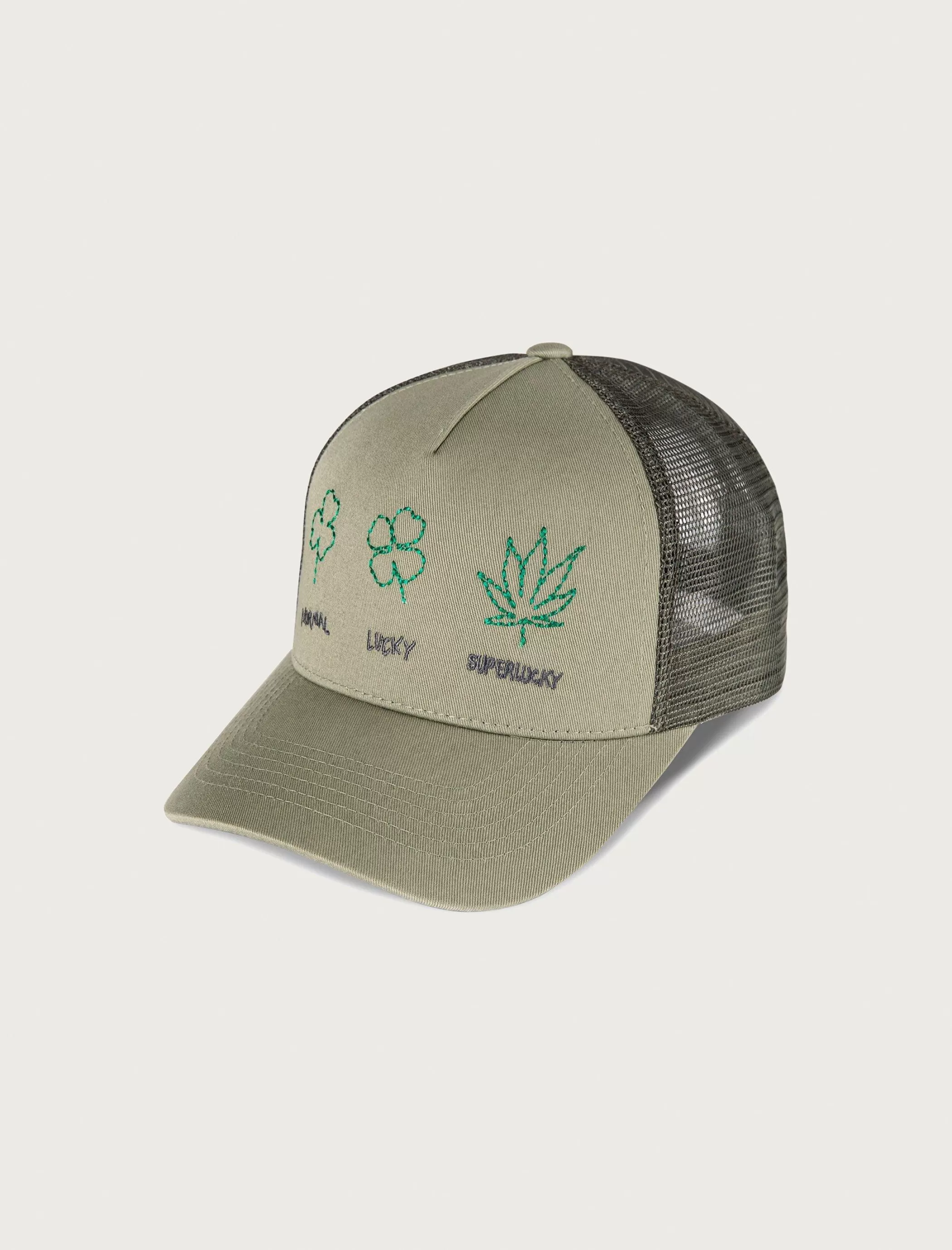 Lucky Brand Hats*super lucky trucker hat bright green