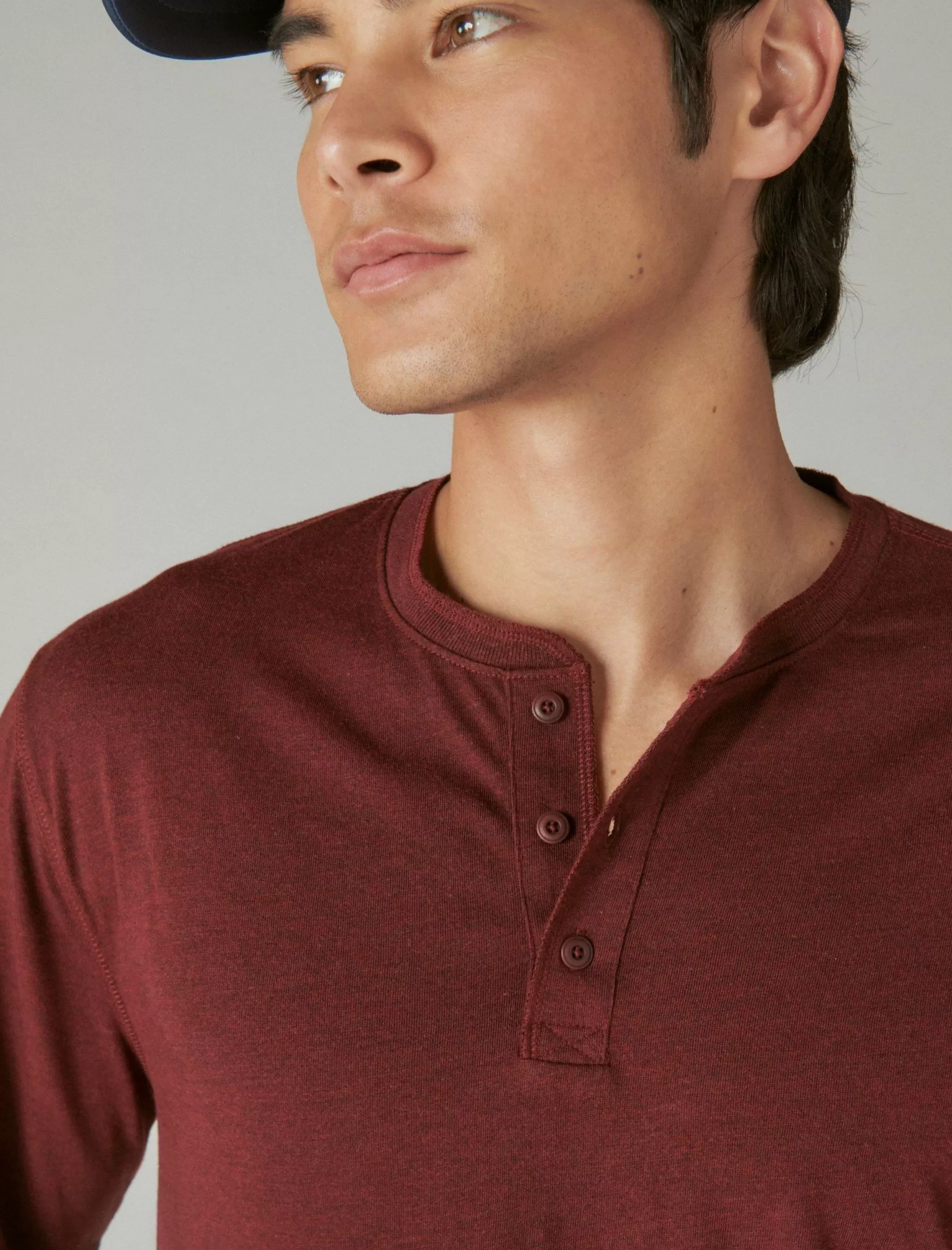 Lucky Brand Shirts & Tops*tencel long sleeve henley port royale