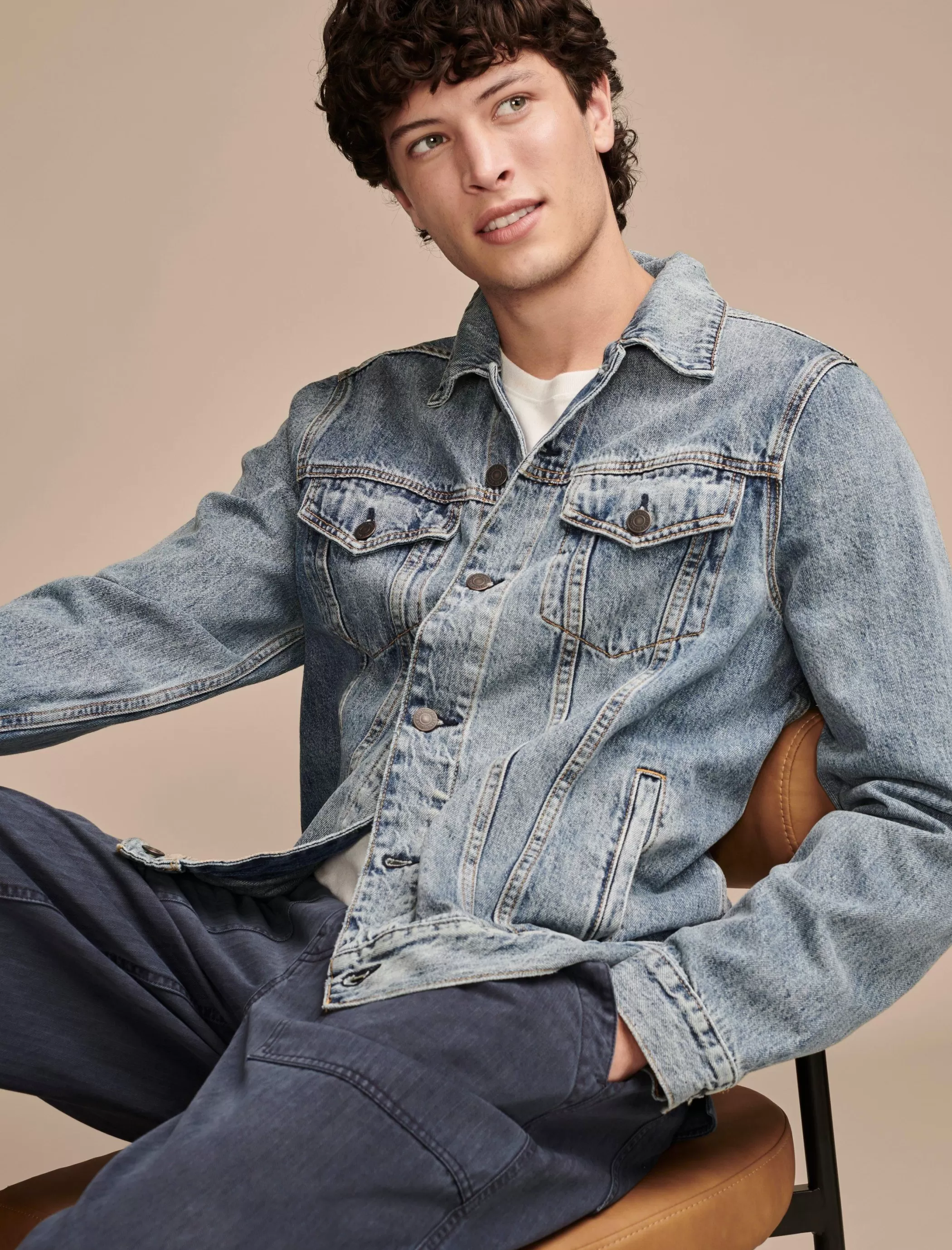 Lucky Brand Jackets & Outerwear*the denim trucker jacket golden dale