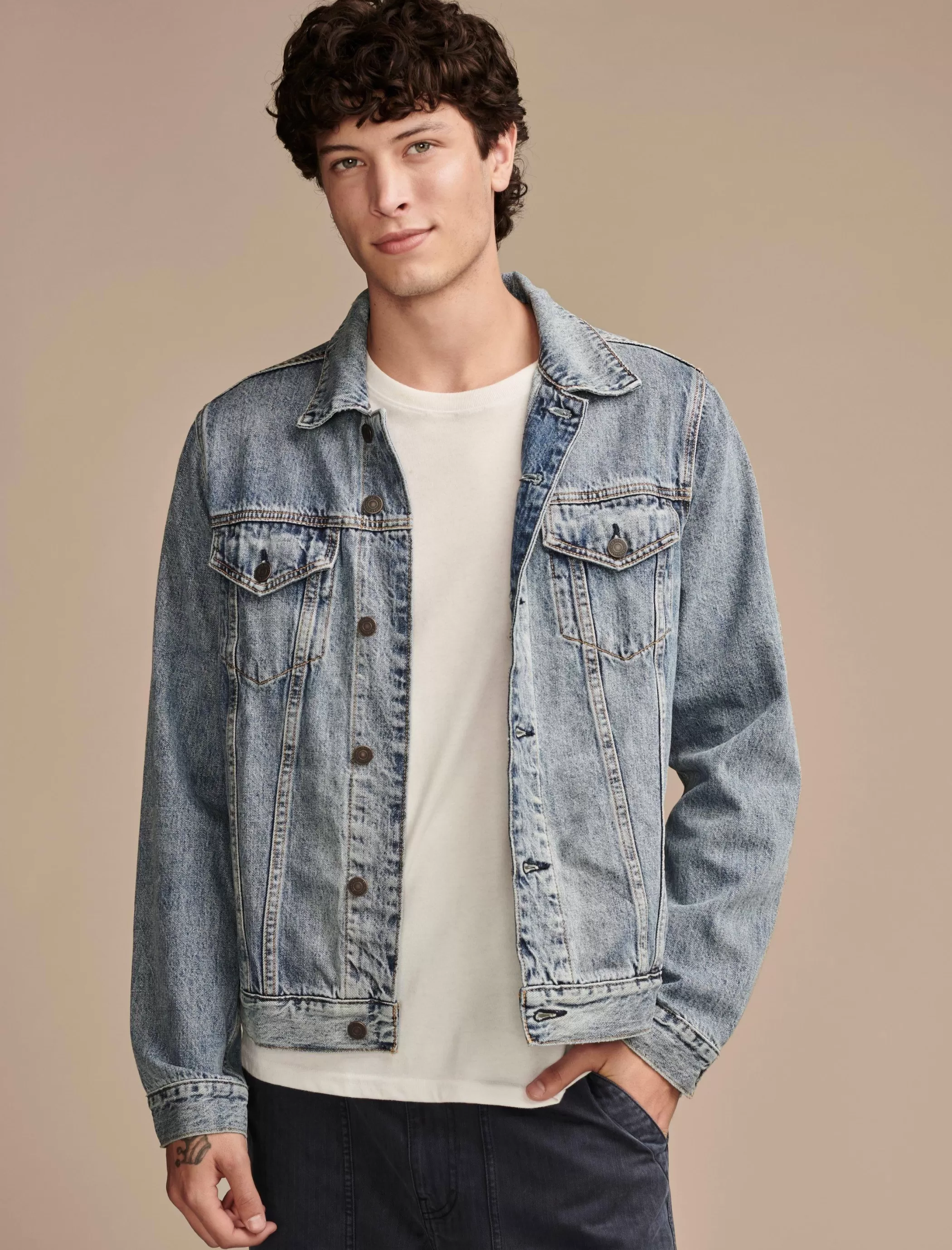 Lucky Brand Jackets & Outerwear*the denim trucker jacket golden dale