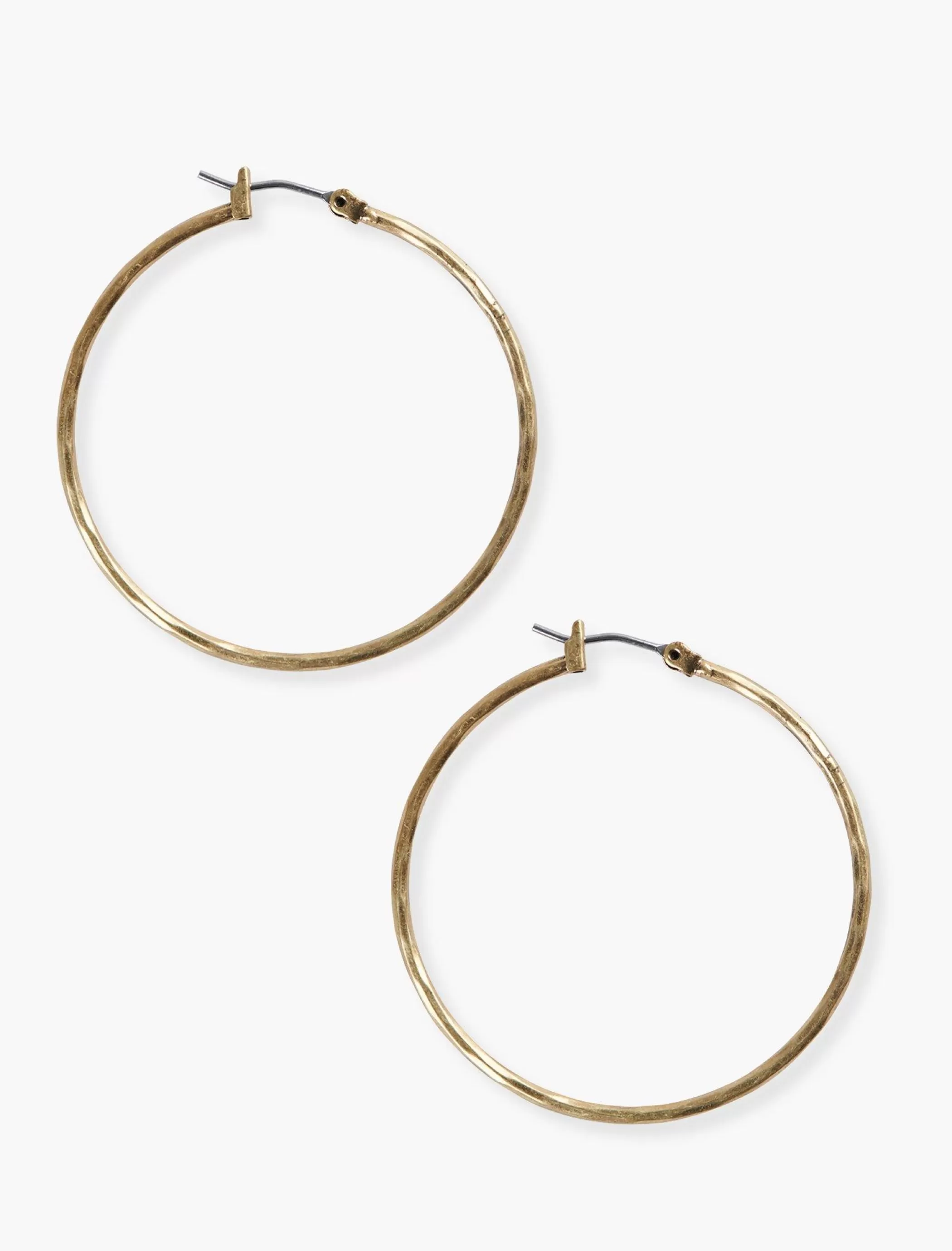 Lucky Brand Jewelry*thin hoop earrings gold