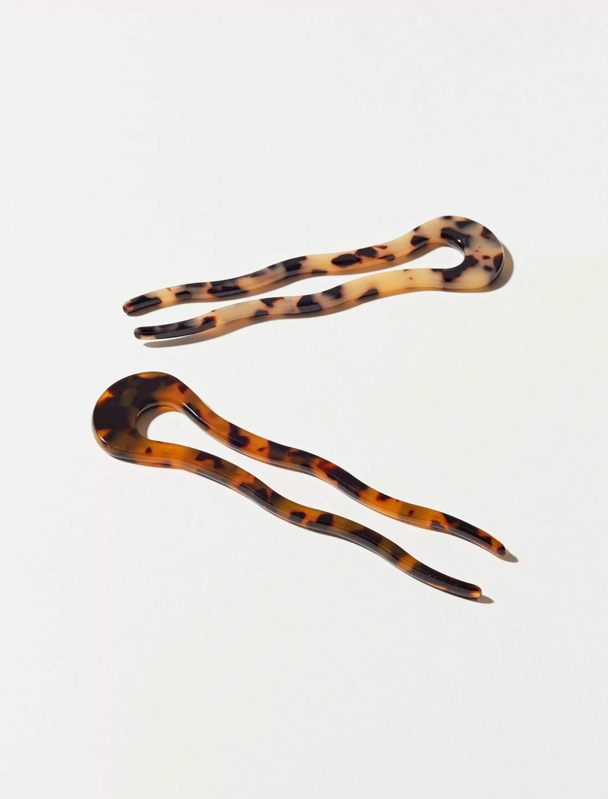 Lucky Brand Hair Accessories*tortoise hair pin set of 2 dark brown