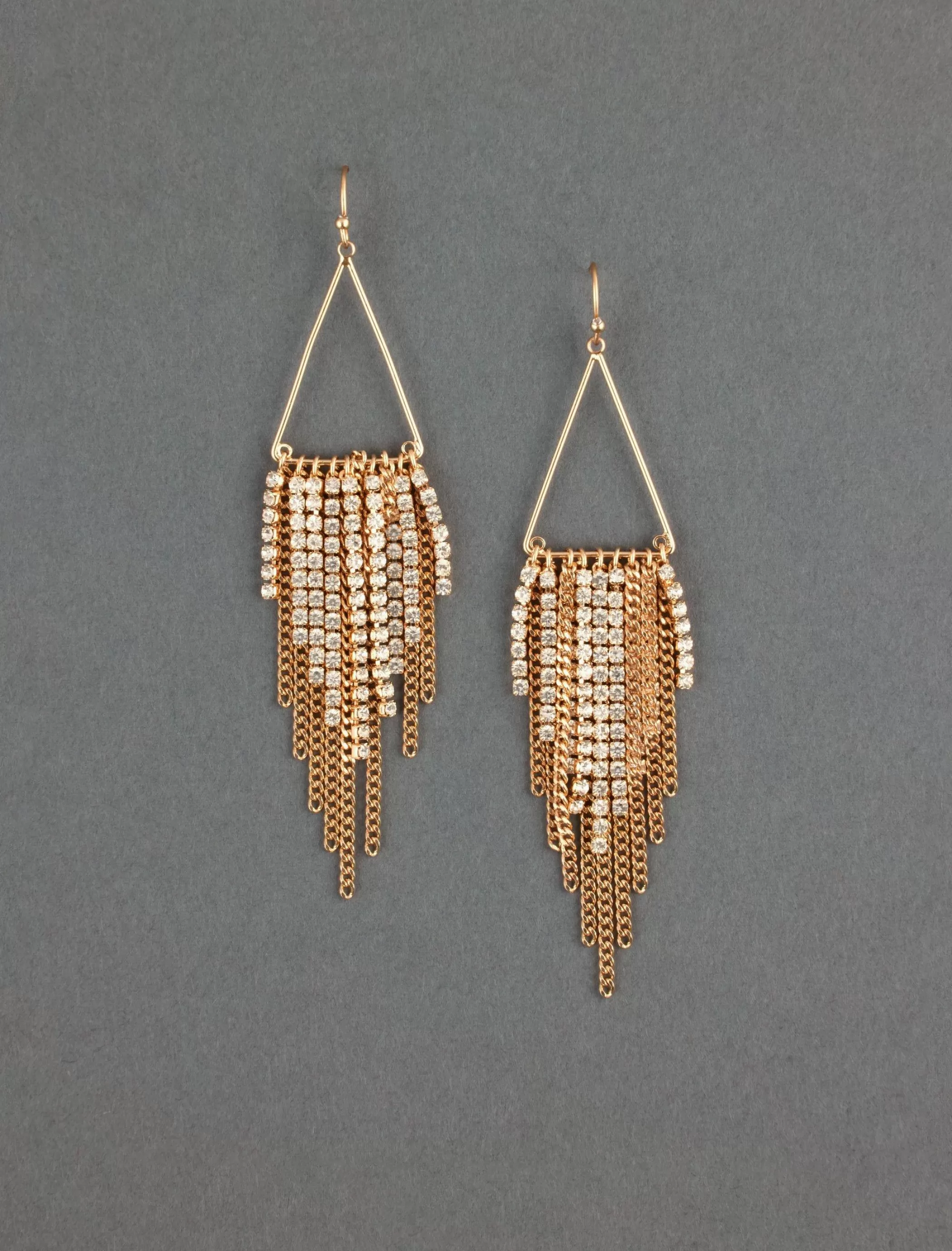 Lucky Brand Jewelry*triangle fringe earring gold