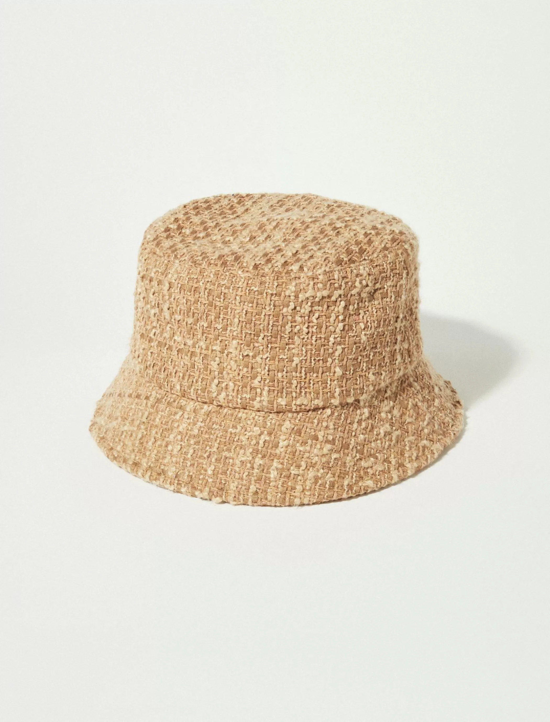 Lucky Brand Hats*tweed bucket hat medium beige