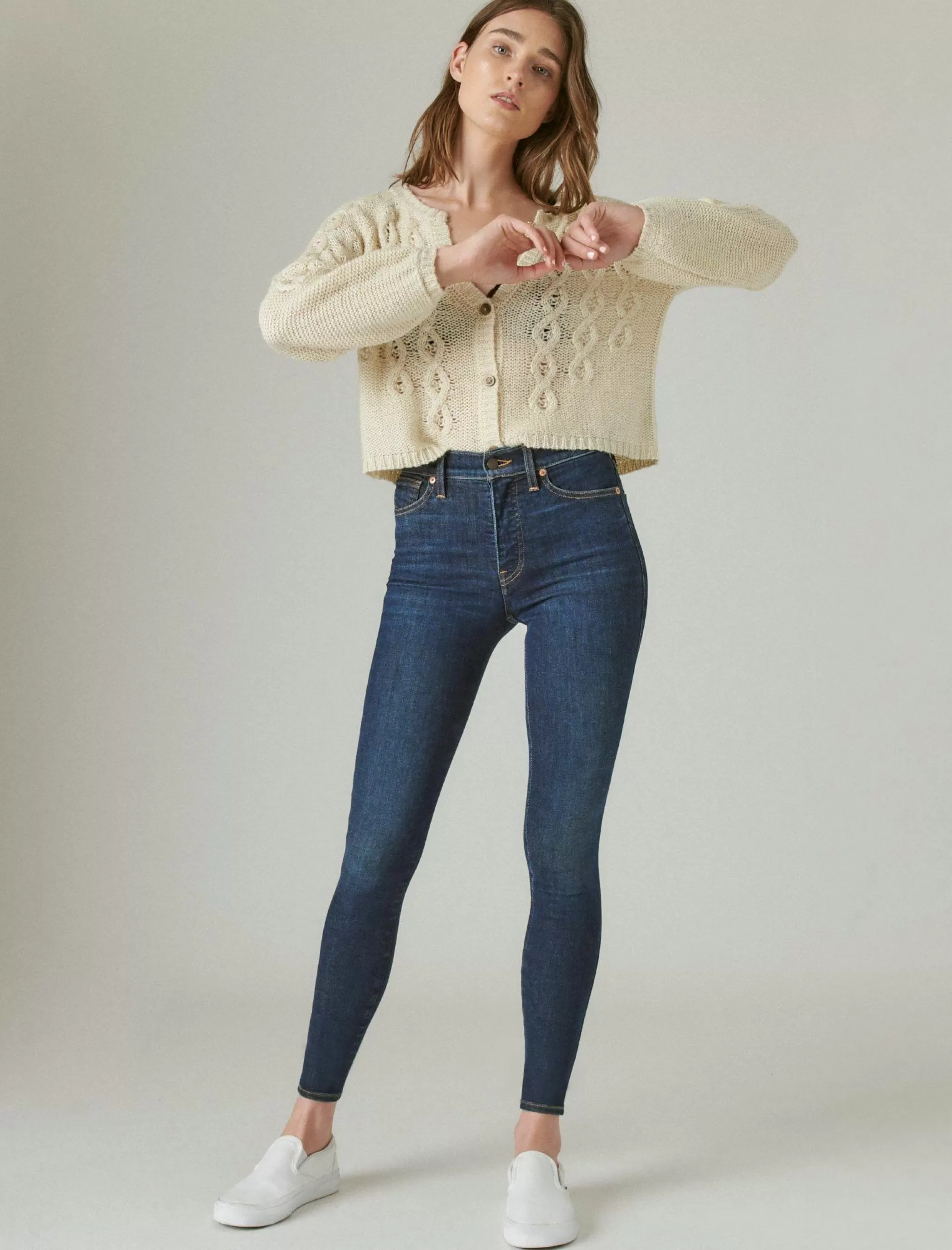 Lucky Brand Jeans | Skinny*uni fit high rise skinny jean inclusion blue