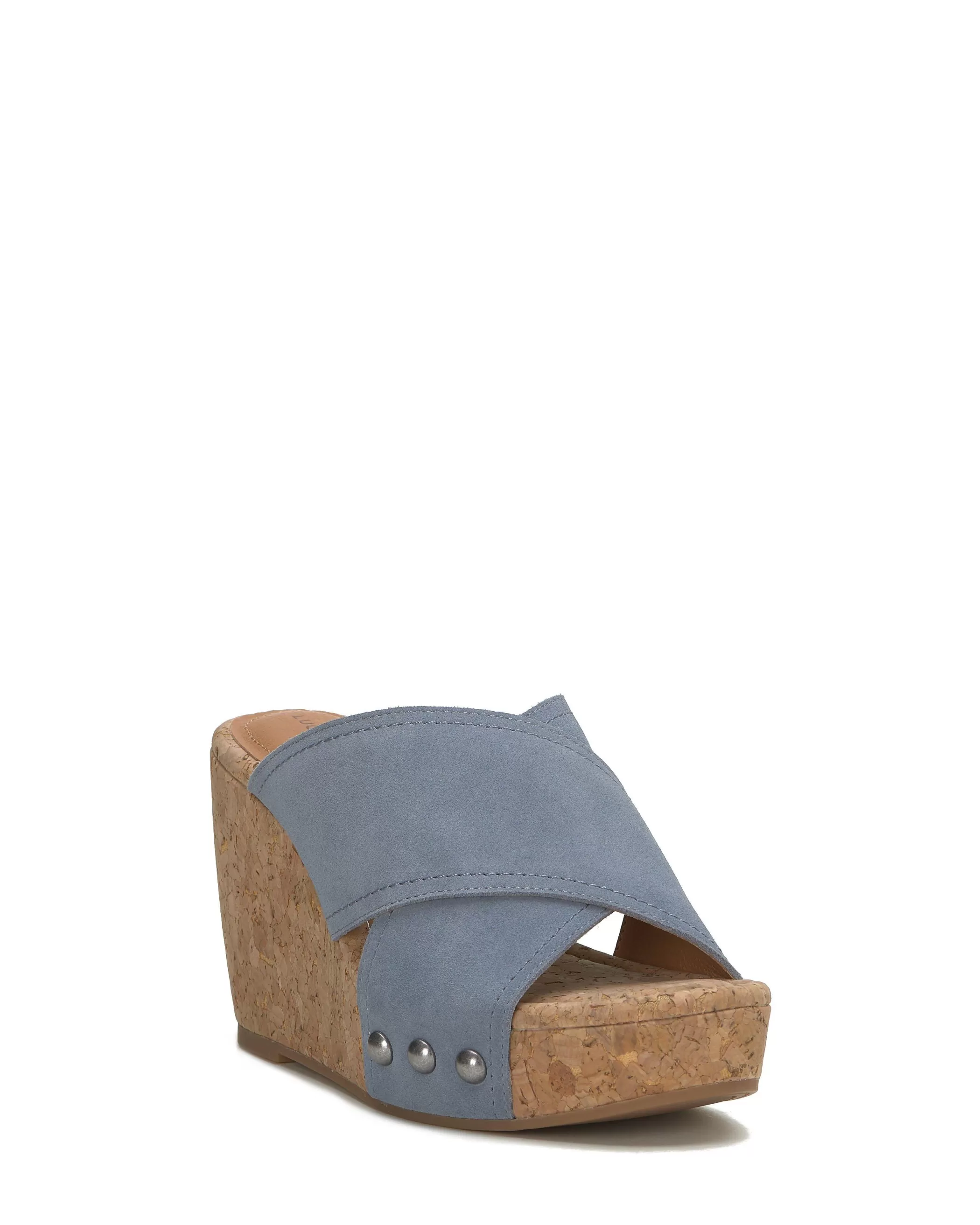 Lucky Brand Shoes*valmai cork wedge copen blue