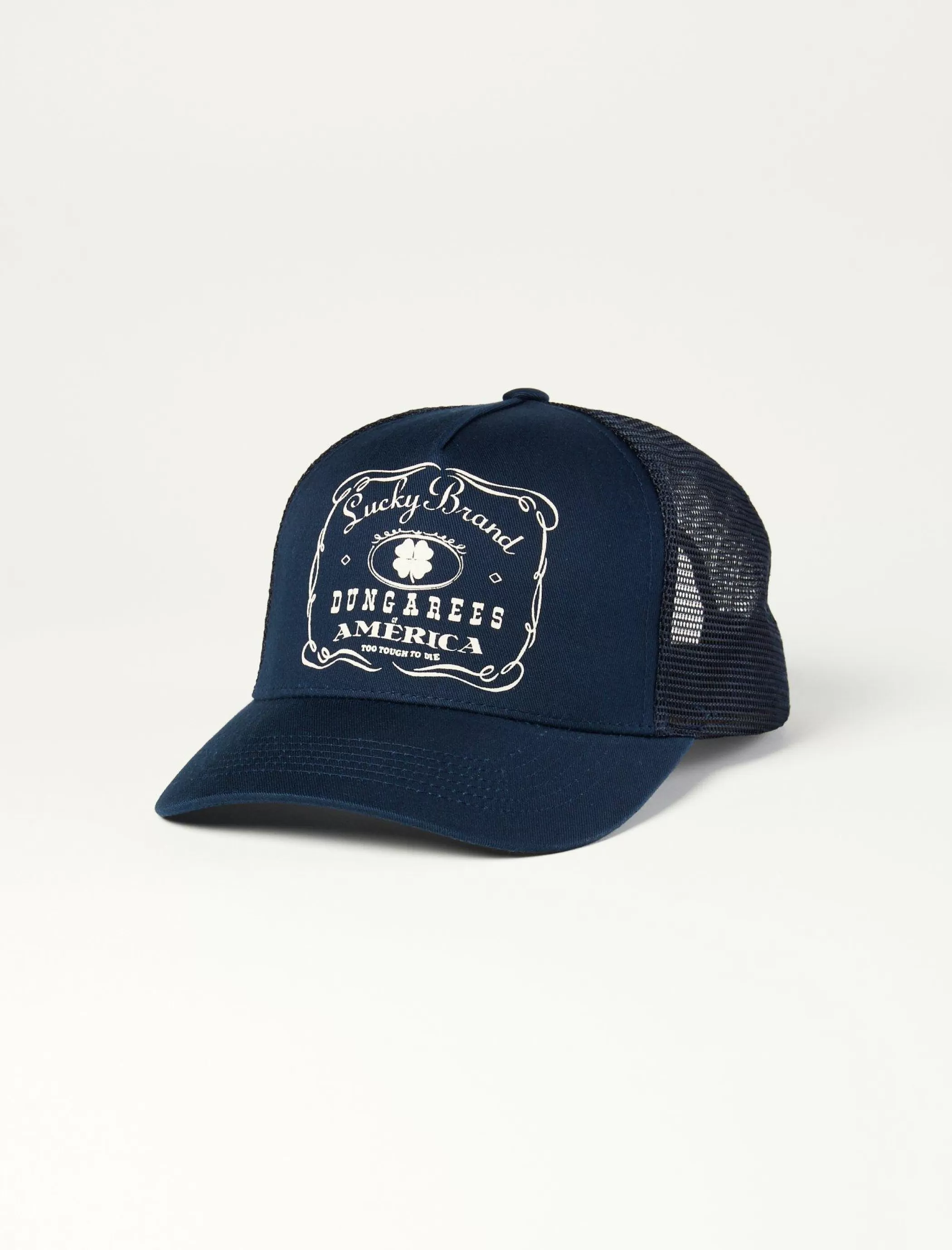Lucky Brand Hats*vintage trucker hat american navy