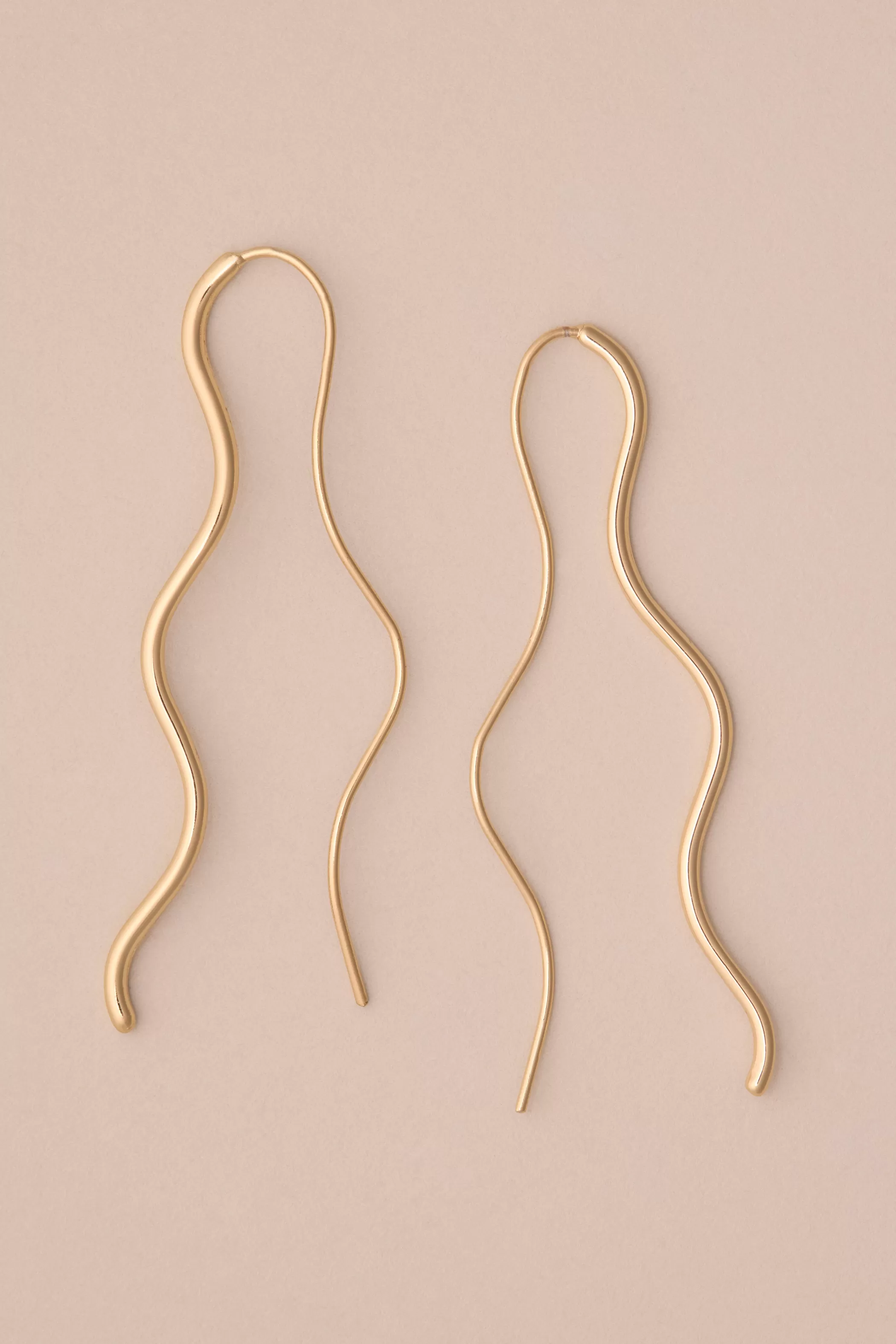 Lucky Brand Jewelry*wavy threader earring gold