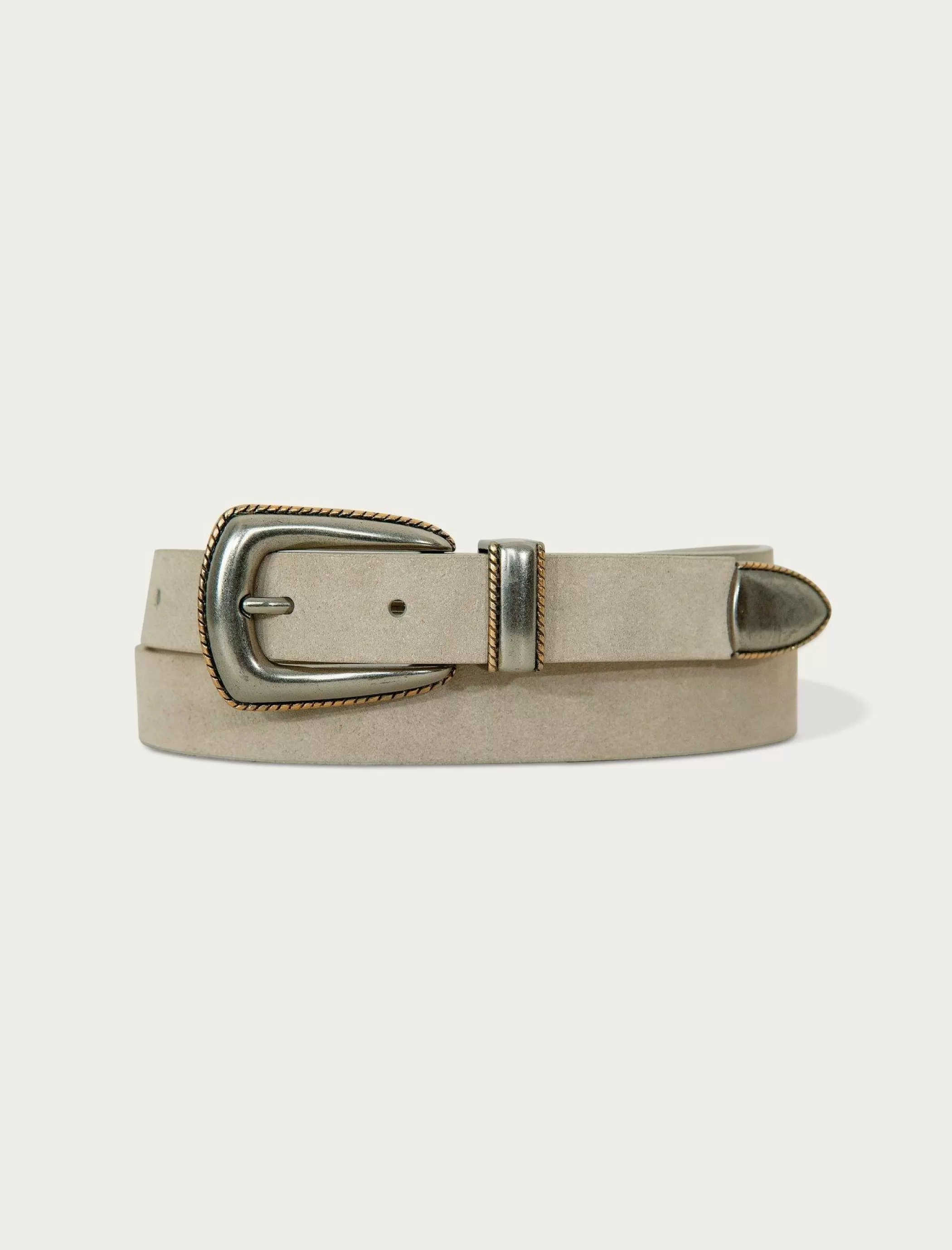 Lucky Brand Belts*western suede belt natural