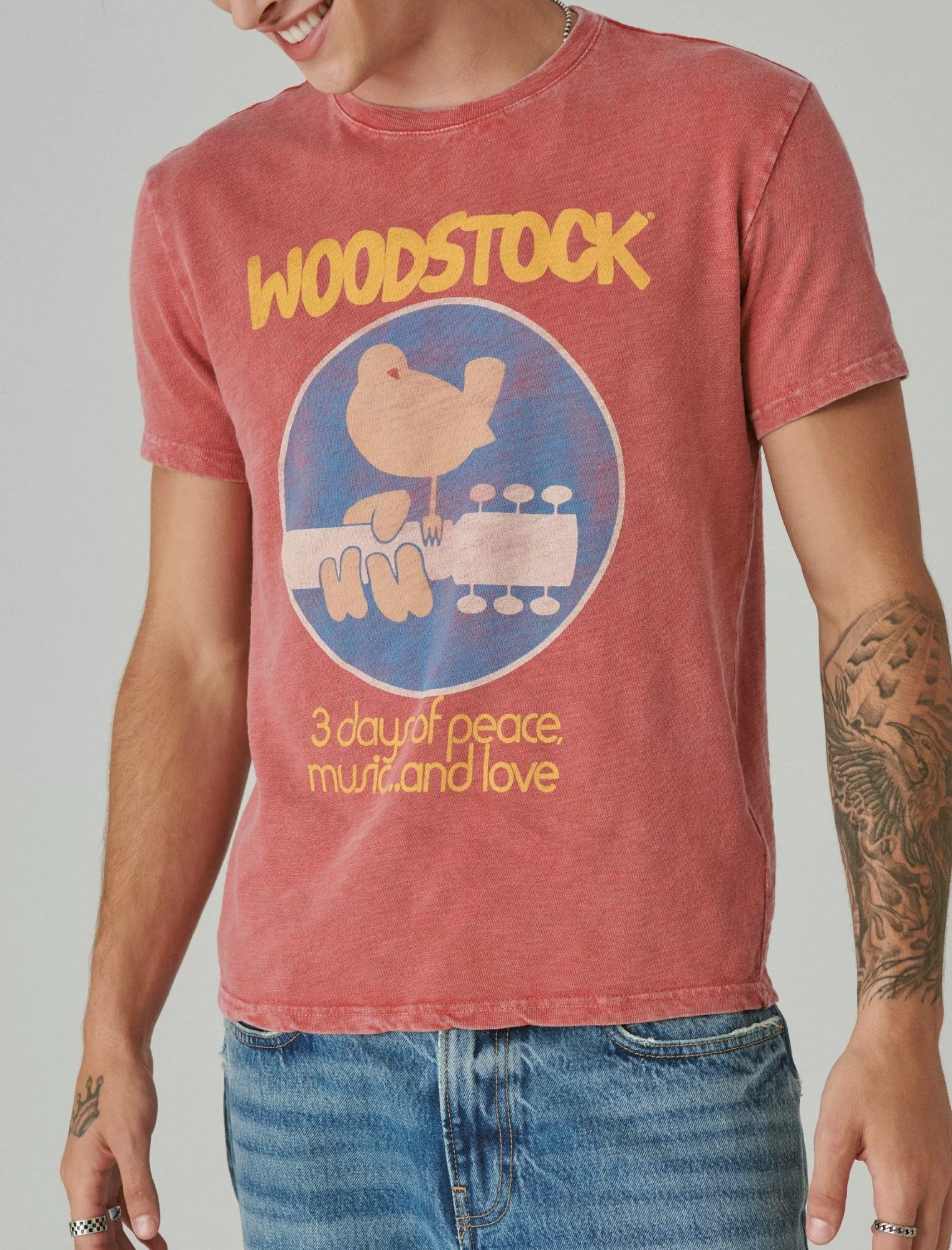 Lucky Brand Graphic Tees*woodstock poster tee holly berry