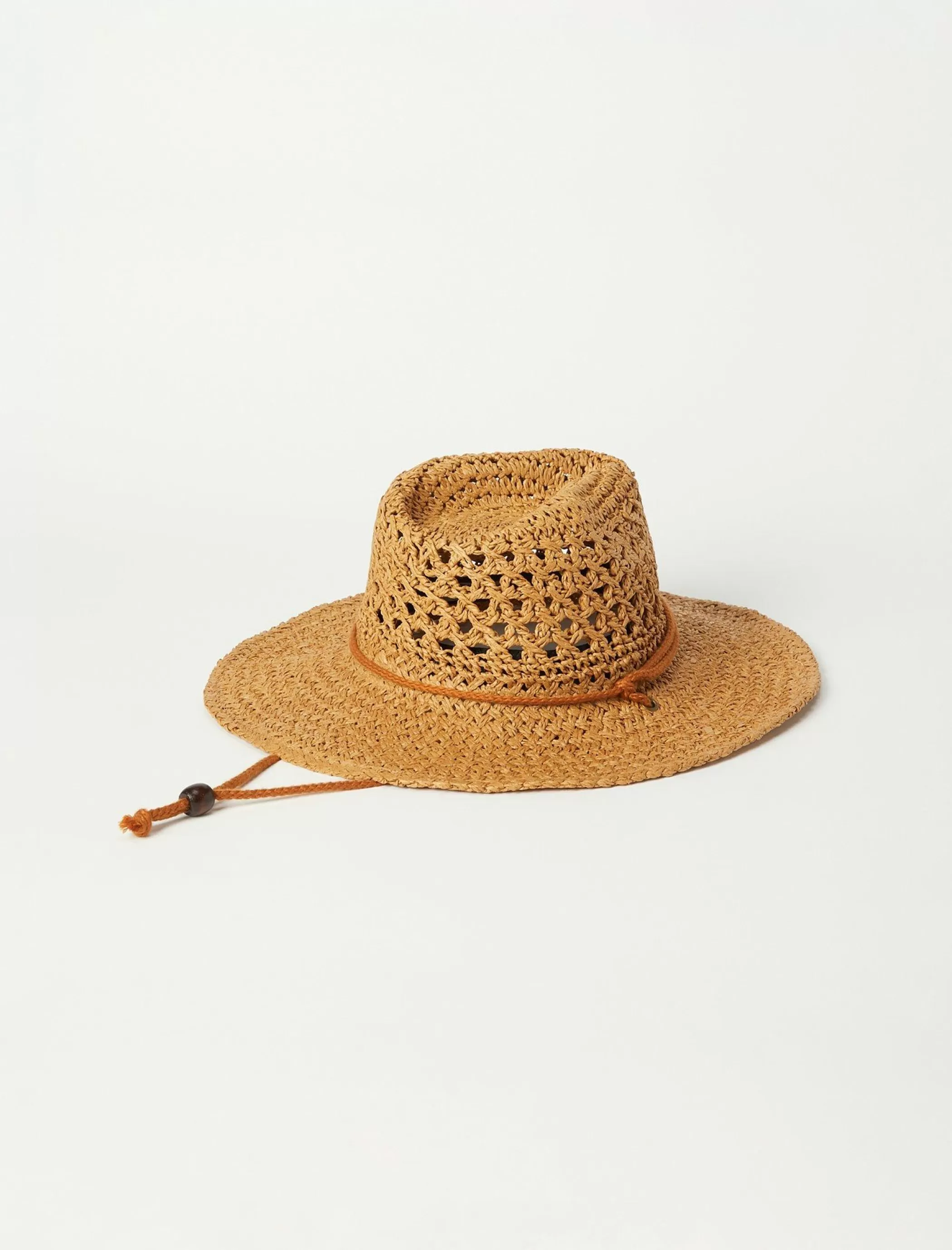 Lucky Brand Hats*woven cowboy hat with strap buff