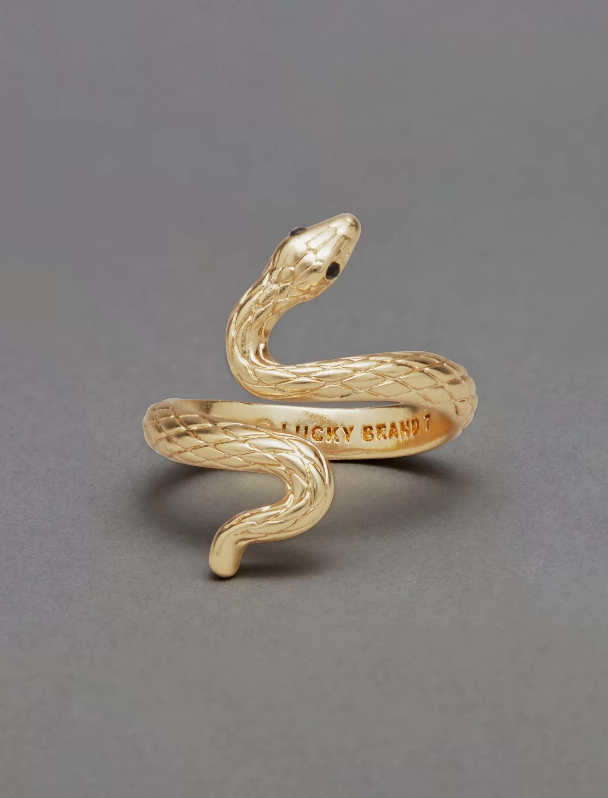 Lucky Brand Jewelry*wrap around snake ring gold